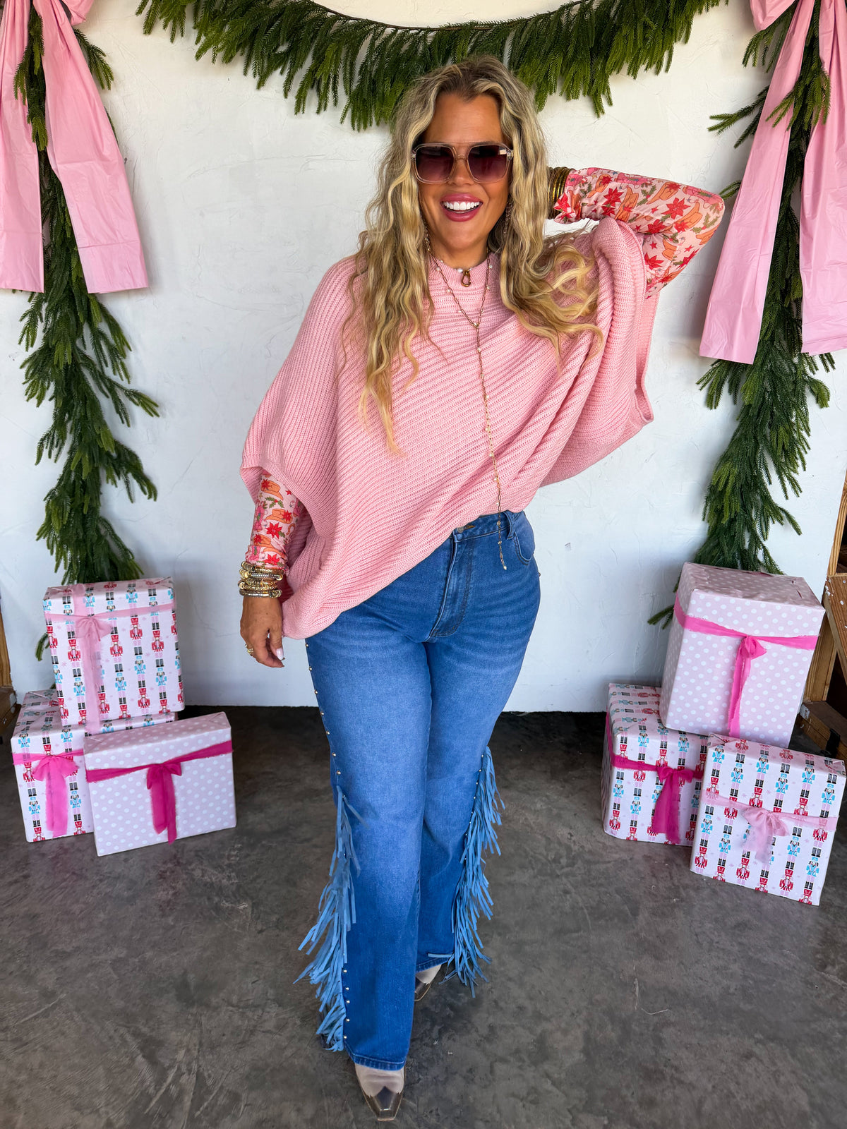 Pastel Meg Pullover Poncho — image 03