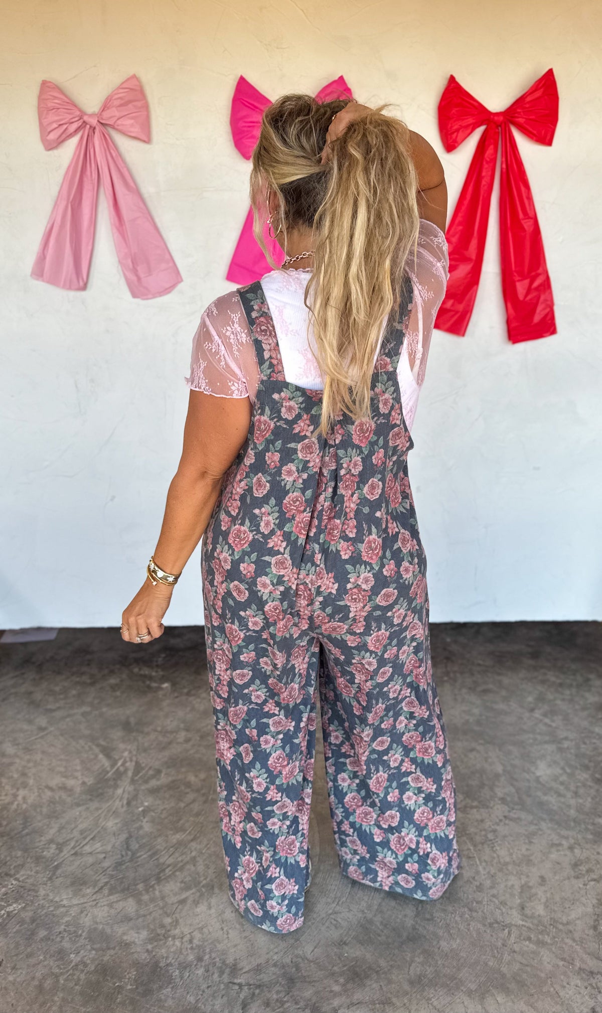 Cassidy Floral Denim Overalls — image 03