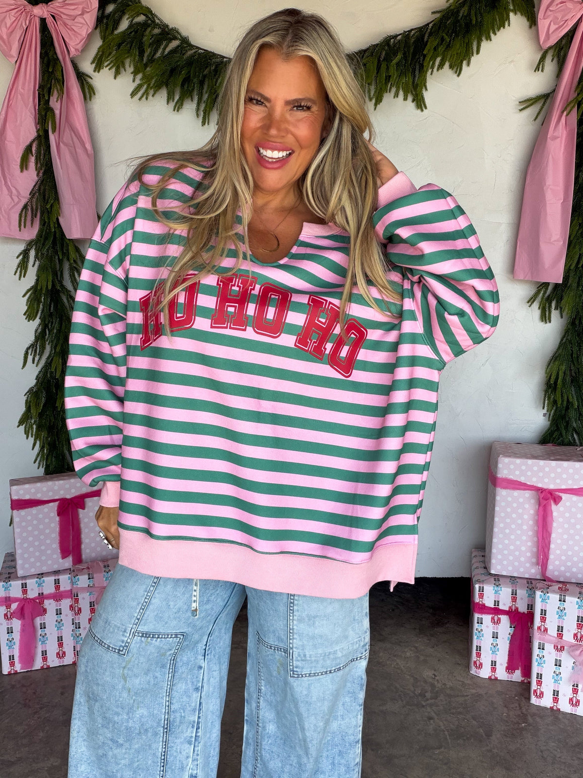 PREORDER: 2nd Cut Jolly & Merry Oversized Pullover // ETA early–mid December — image 03