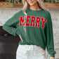 Twisted Rib Outlined MERRY Graphic Long Sleeve Top — image 03