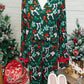 Green Festive Bow Print 2pcs Pajama Pant Set — image 03