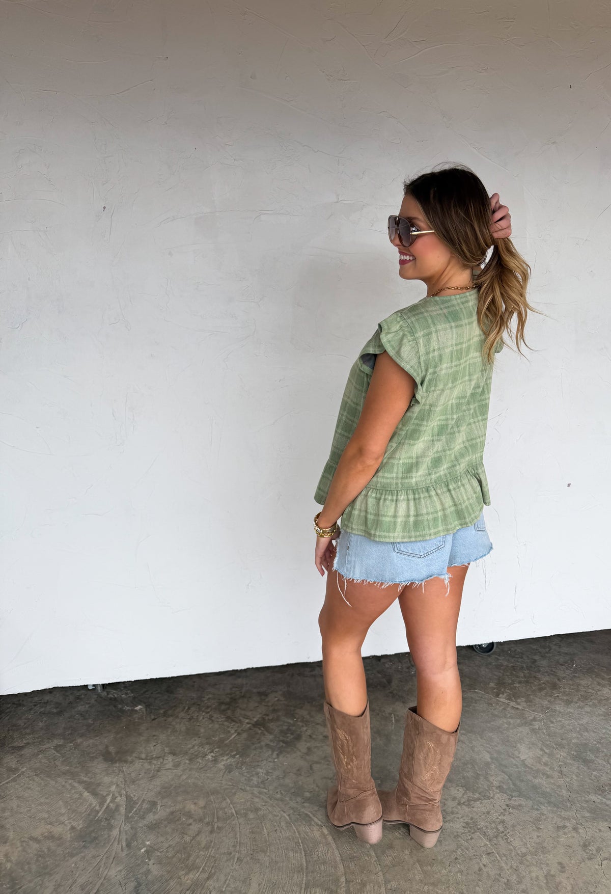 Molly Tie Front Denim Vest — image 03