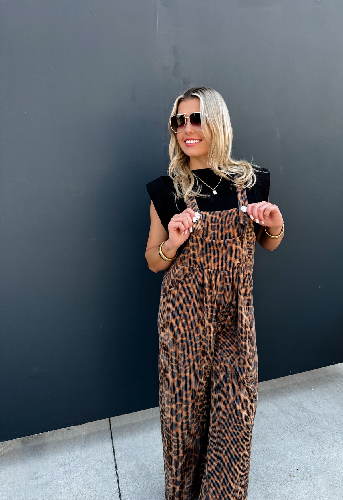 Cheetah Karli Boho Overalls — image 03