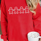 Red Gingerbread Embroidered Crewneck Sweatshirt — image 04