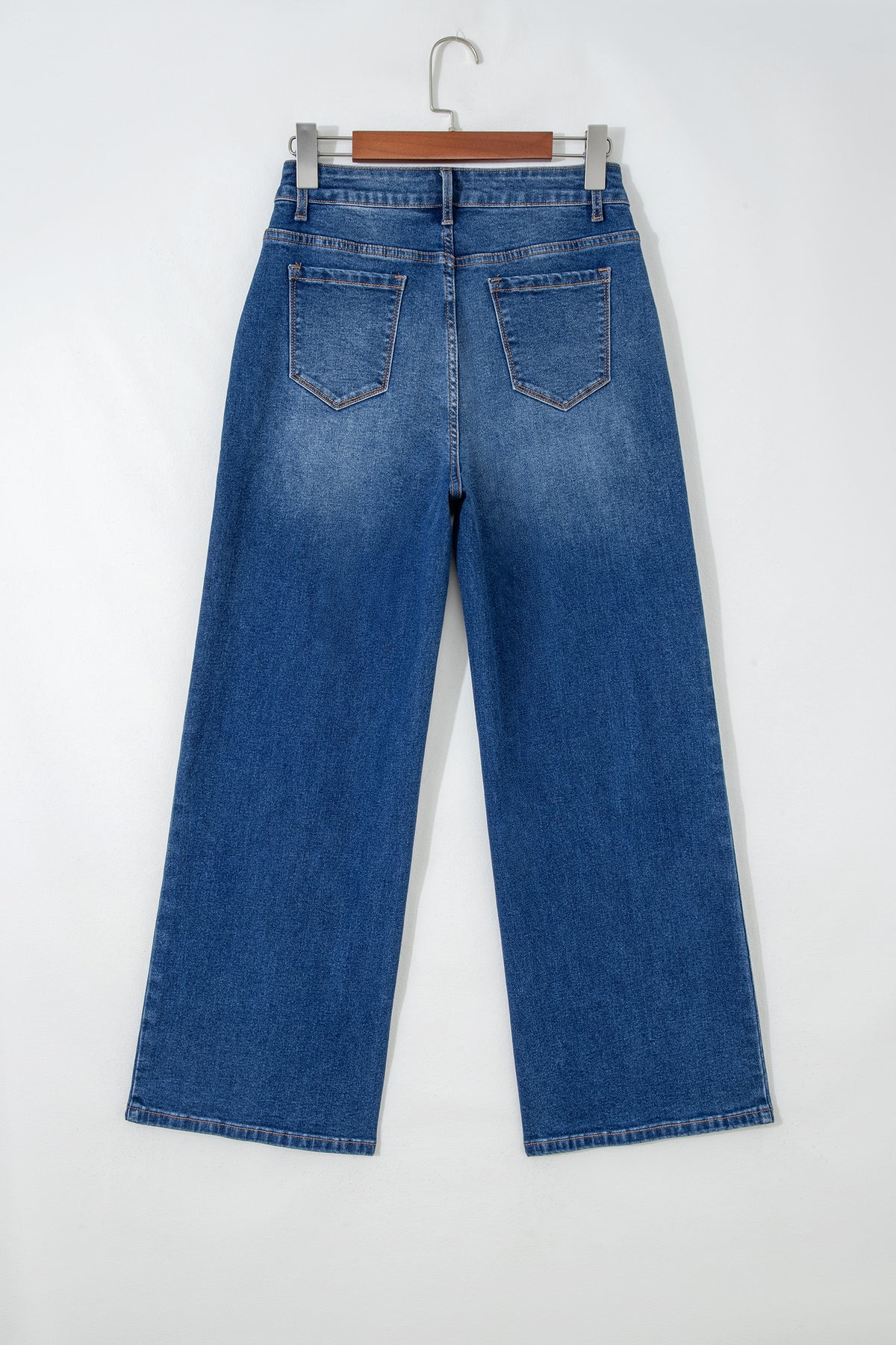 Sky Blue Tailored Seam Detail Womens Shift Jeans — image 04
