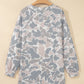 Multicolor Camouflage Print Long Sleeve Open Front Tunic Cardigan — image 04