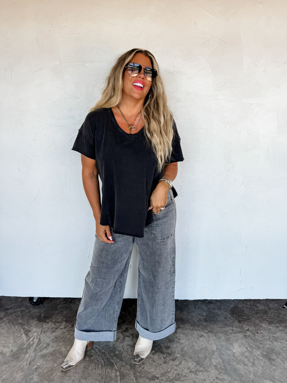 Grey Clover Front Pocket Jeans — image 04