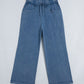 Mineral Wash Seam Detail Flare Leg Drawstring Pants — image 04