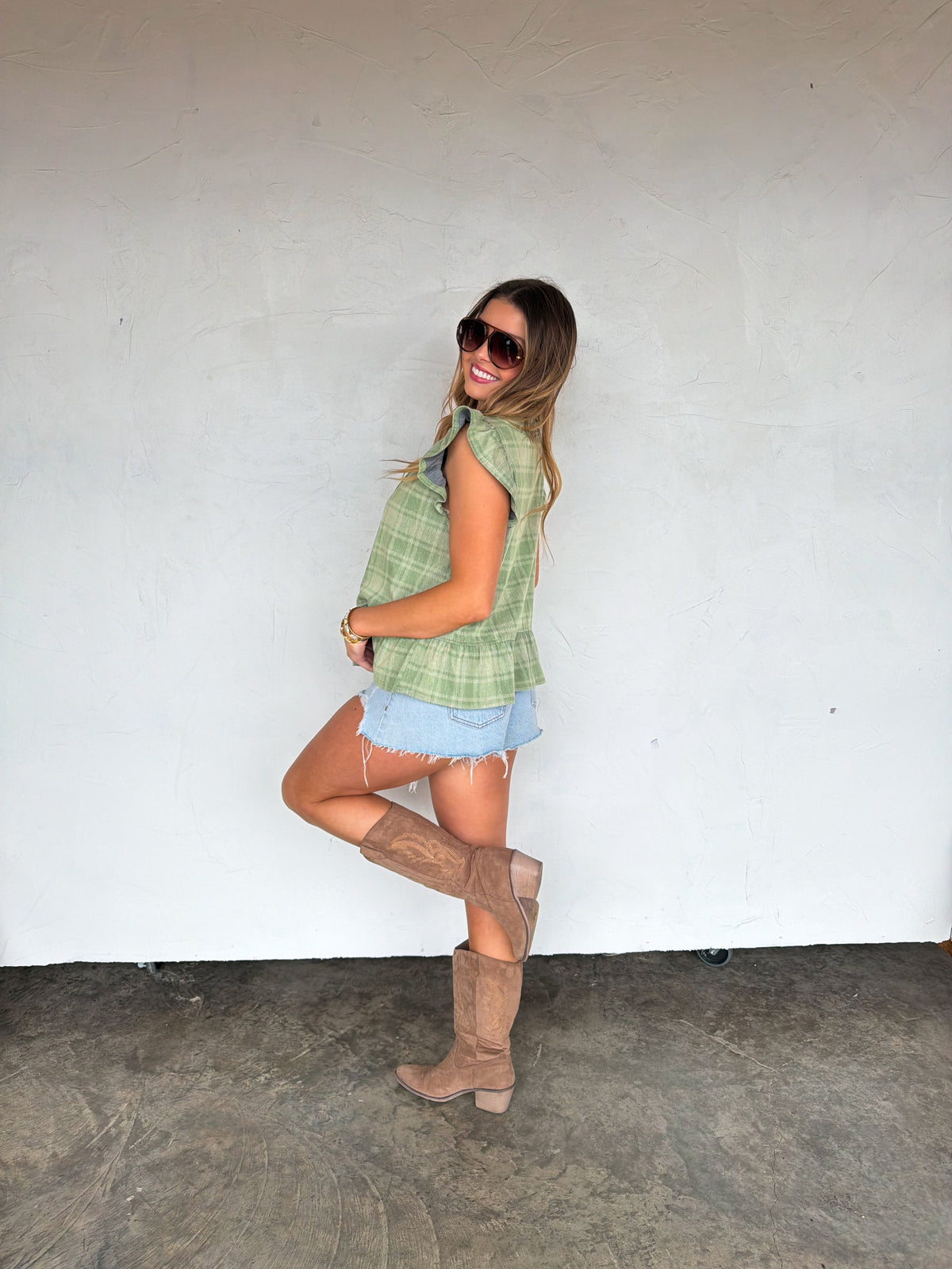 Molly Tie Front Denim Vest — image 04