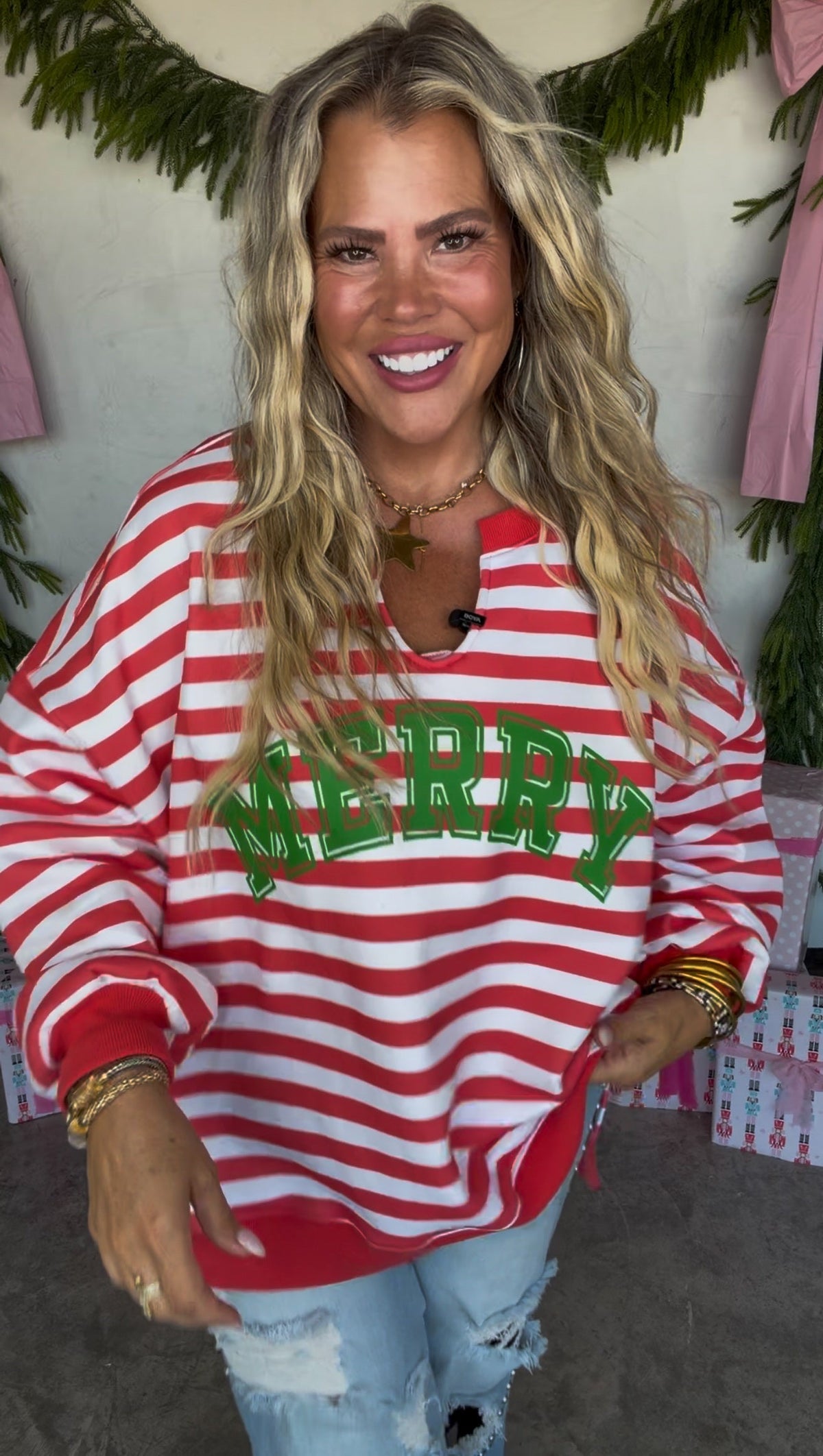 PREORDER: 2nd Cut Jolly & Merry Oversized Pullover // ETA early–mid December — image 04