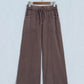 Mineral Wash Seam Detail Flare Leg Drawstring Pants — image 04