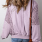 Larson Crochet Knit Pullover