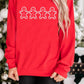 Red Gingerbread Embroidered Crewneck Sweatshirt — image 05