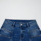 Sky Blue Tailored Seam Detail Womens Shift Jeans — image 05