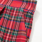 Red Festive Plaid Wide Leg Pull On Pants — image 05