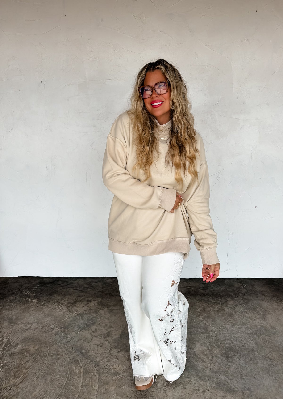 Spring Mock Neck Pocket Pullover — image 05