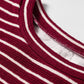 Red Stripe Drop Shoulder Long Sleeve Top — image 05