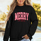 Black Plaid Merry Christmas High Neck Sweatshirt — image 05