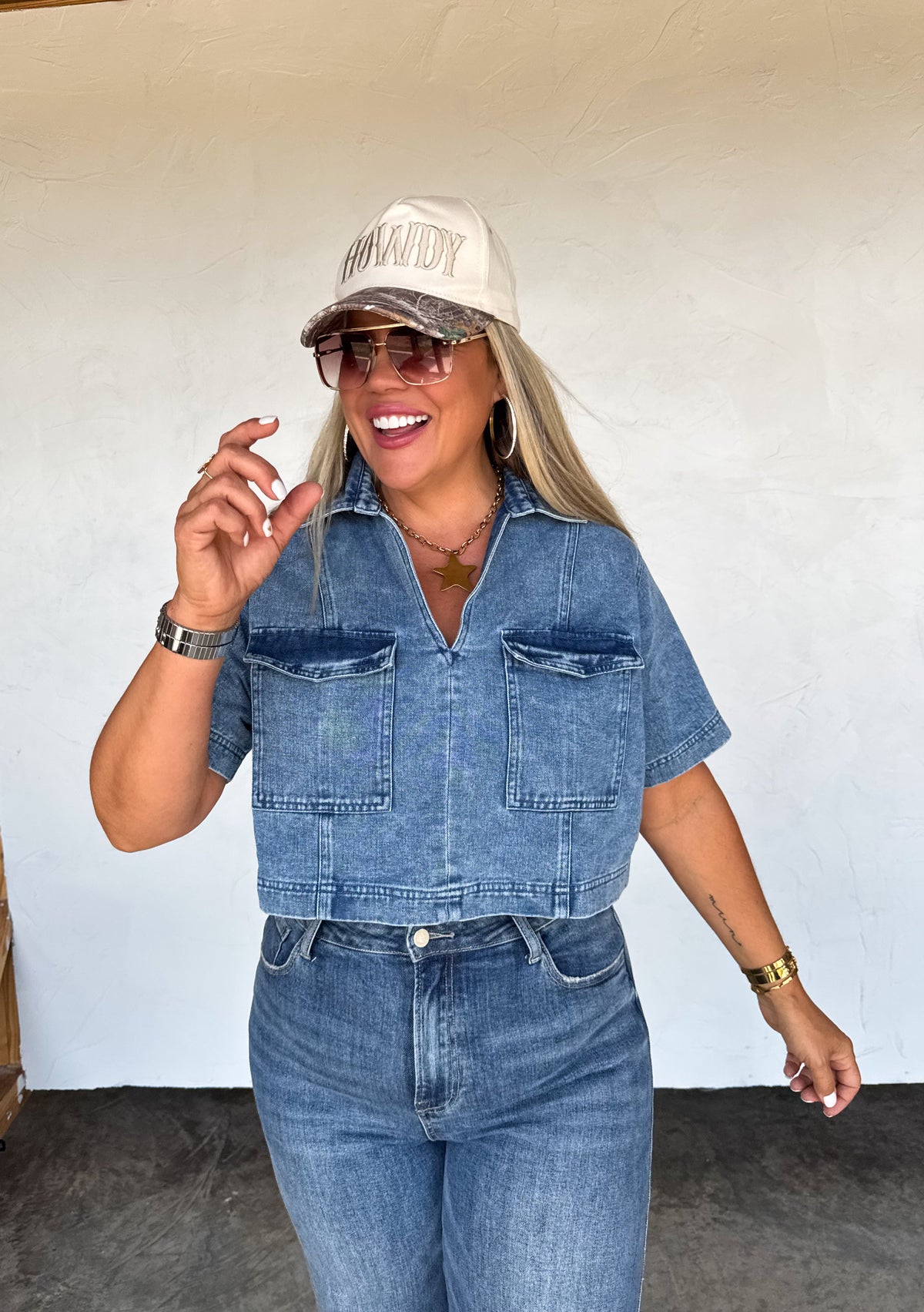 PREORDER: Andi Denim Pocket Top // ETA late December–early January — image 05