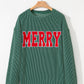 Twisted Rib Outlined MERRY Graphic Long Sleeve Top — image 05