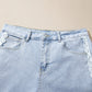 Beau Blue Lace Trim Casual Full-Length Regular Fit Jeans — image 06