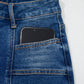 Sky Blue Tailored Seam Detail Womens Shift Jeans — image 06