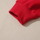 Fiery Red Merry & Bright Plaid Sequin Bow Christmas Sweatshirt — image 06