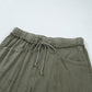 Mineral Wash Seam Detail Flare Leg Drawstring Pants — image 06