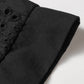 Black Solid Color Eyelet Embroidered T Shirt Mini Dress — image 06