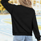 Black Plaid Merry Christmas High Neck Sweatshirt — image 06