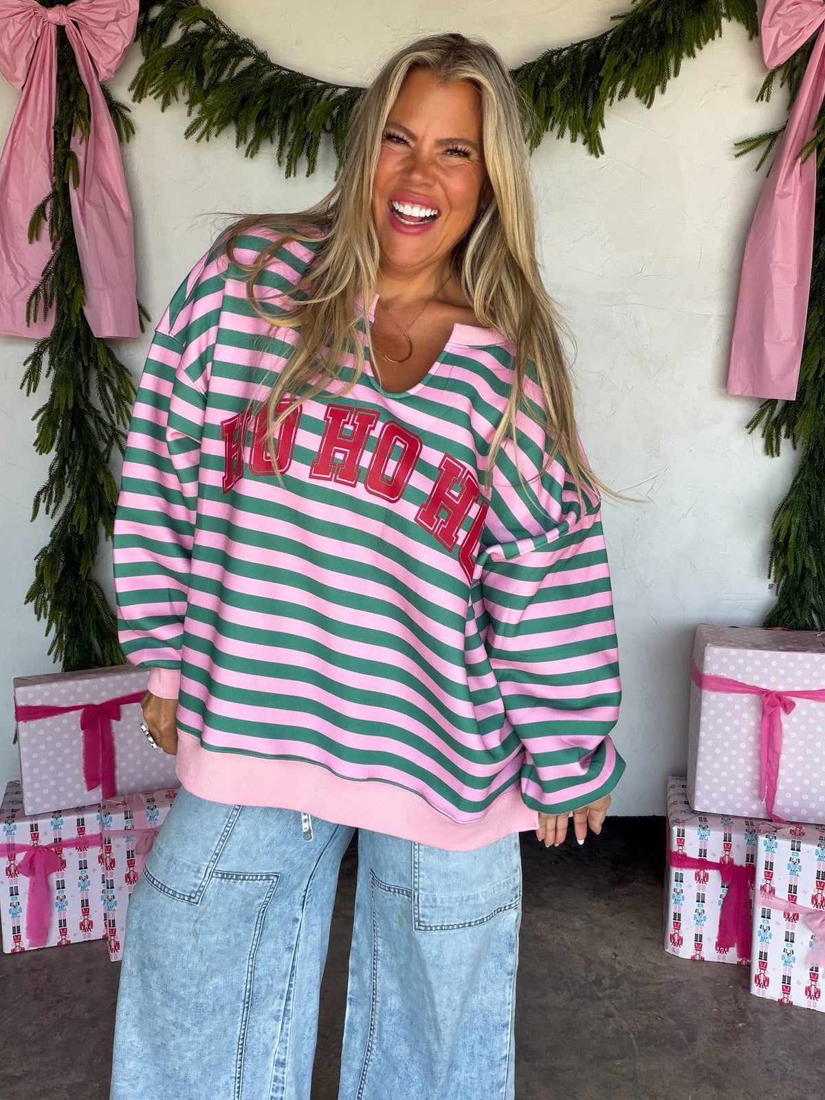 PREORDER: 2nd Cut Jolly & Merry Oversized Pullover // ETA early–mid December — image 06