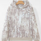Gray Abstract Print Ribbed Hoodie — image 06