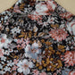 Brown Floral Long Sleeve High Neck Sheath Mesh Blouse — image 06
