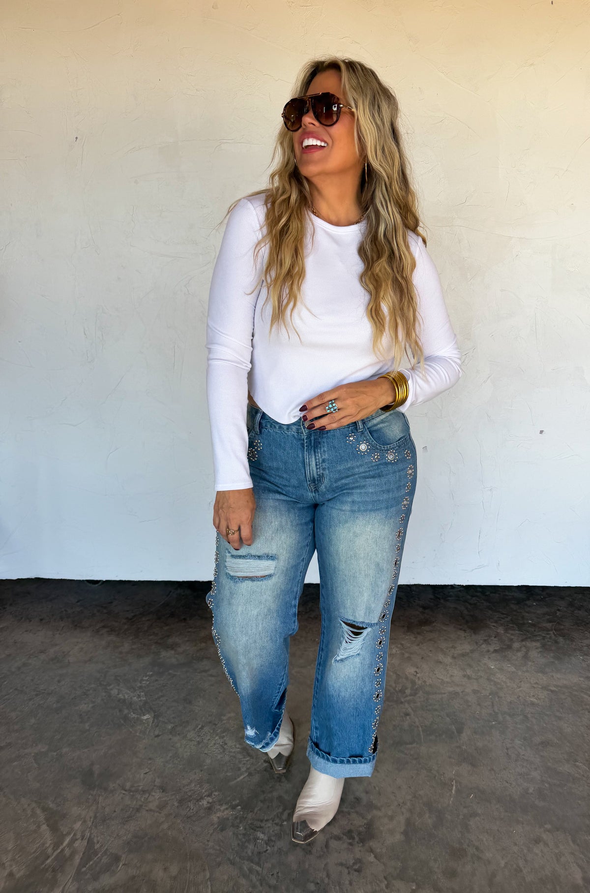 PREORDER: The Jagger Studded Jeans // ETA early–mid January — image 07