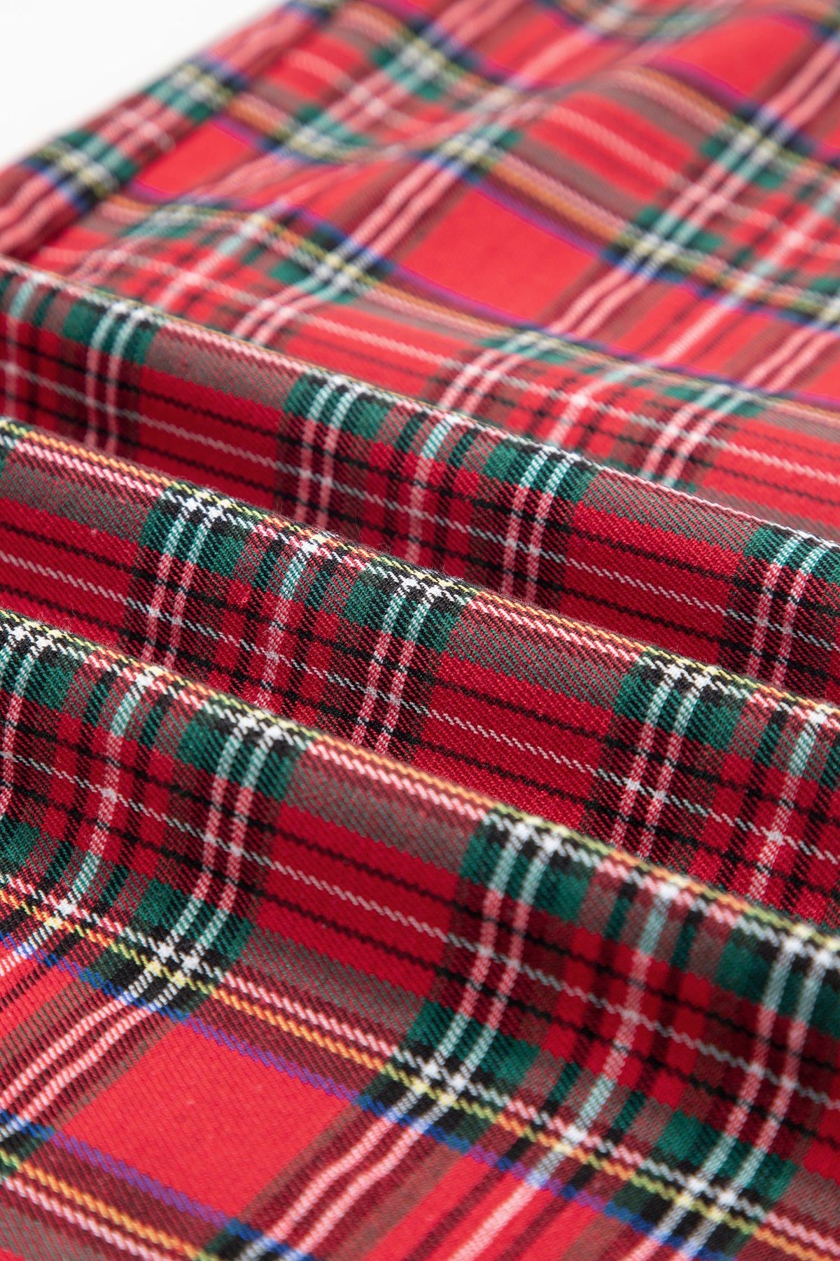Red Festive Plaid Wide Leg Pull On Pants — image 07
