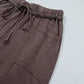 Mineral Wash Seam Detail Flare Leg Drawstring Pants — image 07