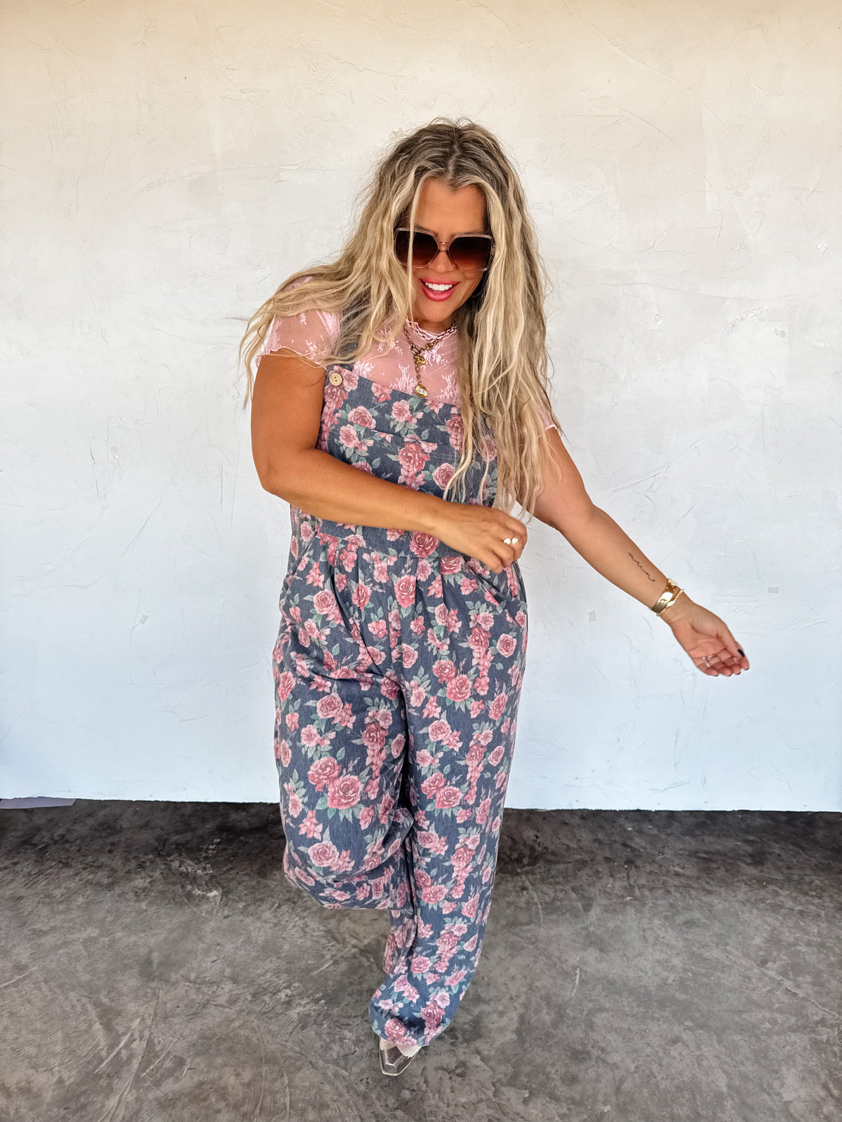 Cassidy Floral Denim Overalls — image 07