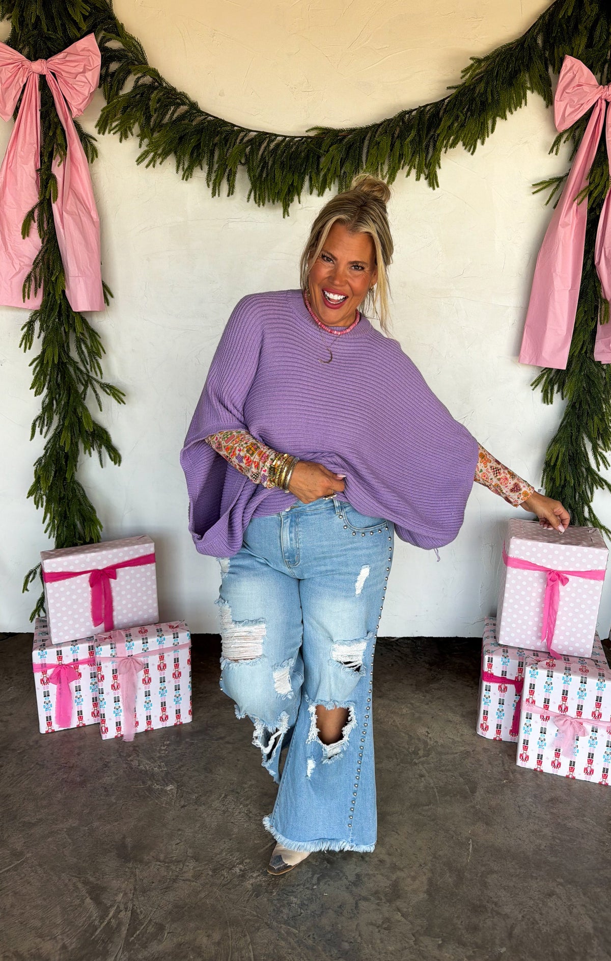 Pastel Meg Pullover Poncho — image 08