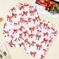 Red Christmas Bow Print Long 2pcs Pajama Set — image 08