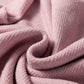 Light Pink Contrast Color Trim Knit Drop Shoulder Loose Top — image 09