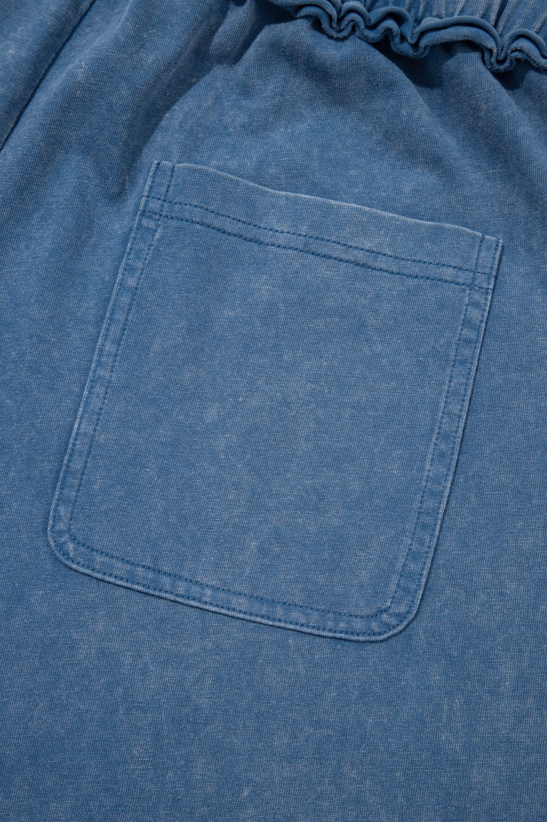 Mineral Wash Seam Detail Flare Leg Drawstring Pants — image 09