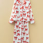 Red Christmas Bow Print Long 2pcs Pajama Set — image 09