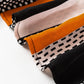 Orange Geo Print Colorblock Notched V Neck Blouse — image 09