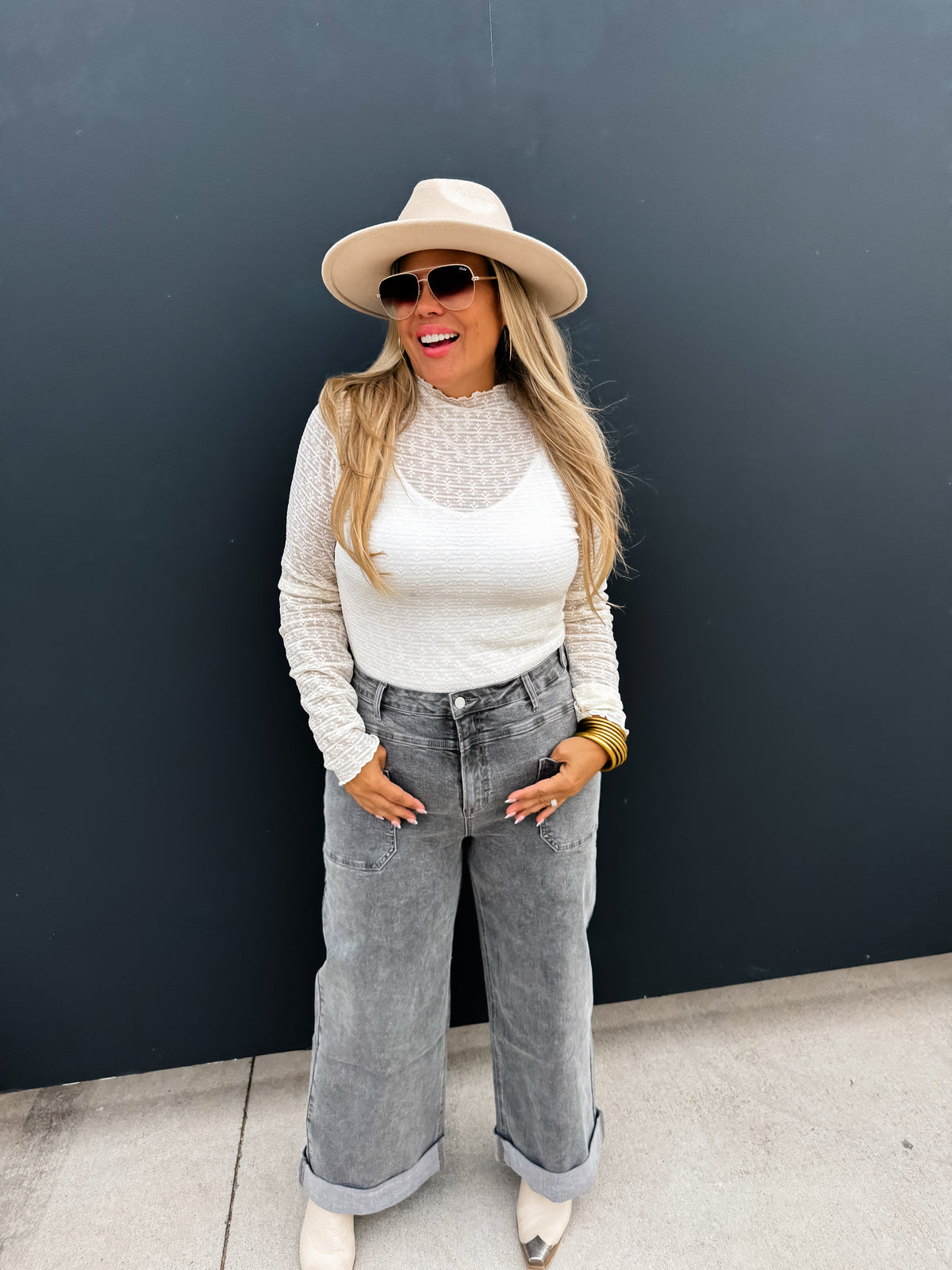Grey Clover Front Pocket Jeans — image 09