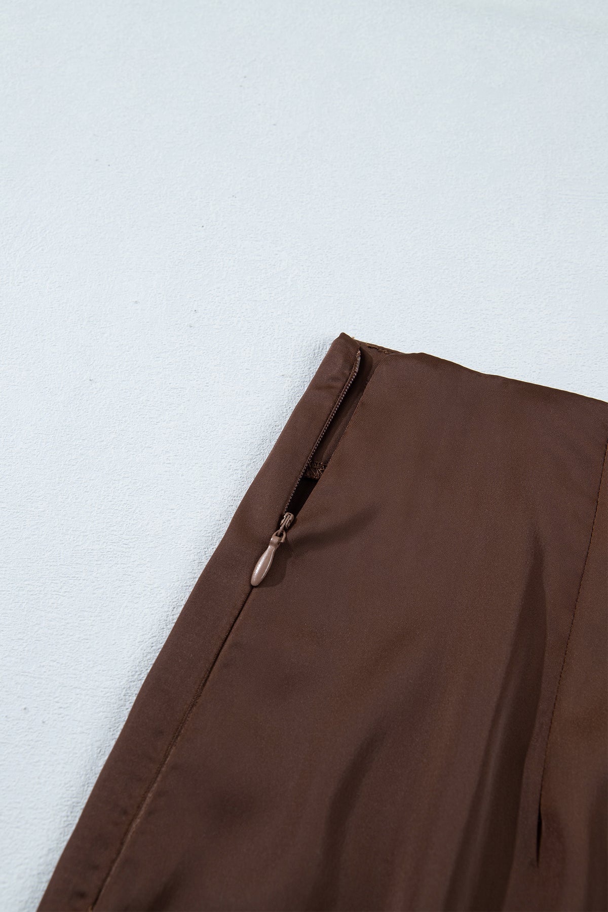 PREORDER // Dark Brown Lace Patchwork Hem Long Skirt // ETA November — image 09