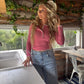 Rosie Lace Henley Top — image 09
