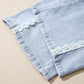 Beau Blue Lace Trim Casual Full-Length Regular Fit Jeans — image 09