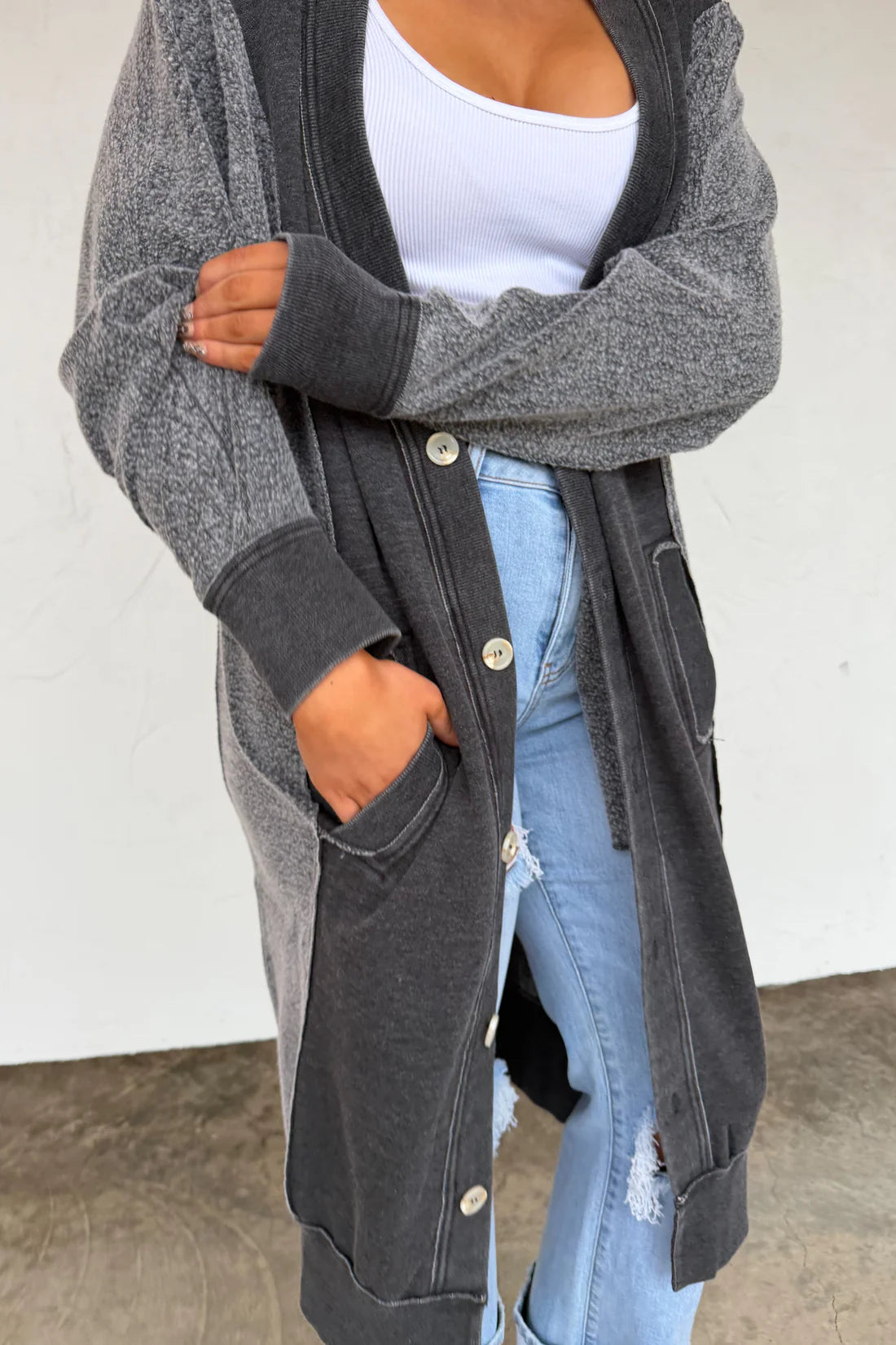 Dezi Sweatshirt Cardigan