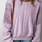 Larson Crochet Knit Pullover