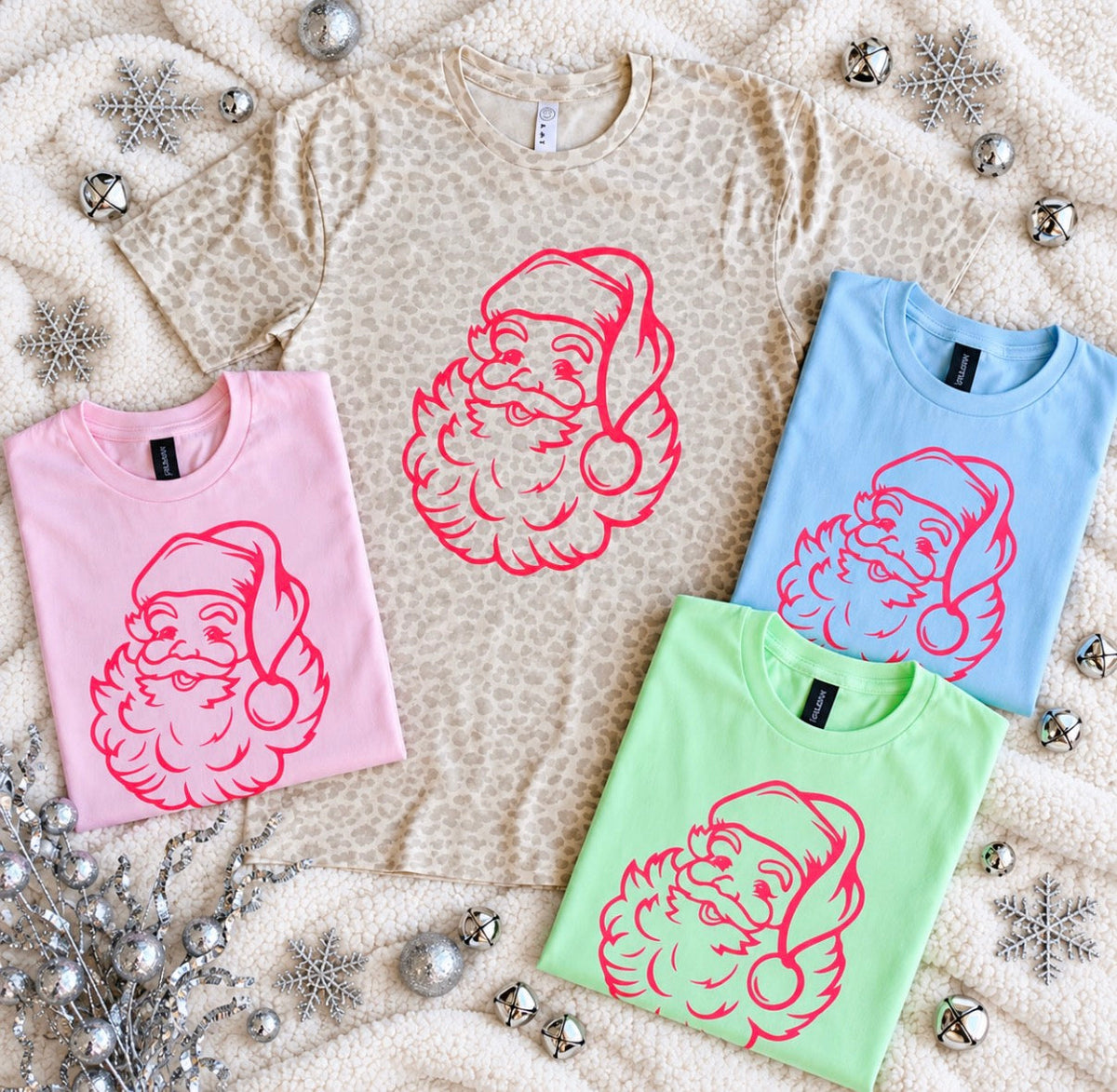 Preorder: Pink Santa Tee — image 0